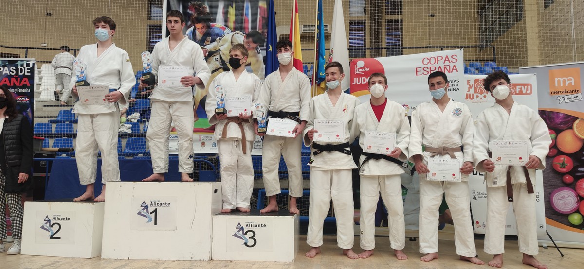 3 medallas en la Copa de España de Judo Cadete de Alicante. 12-03-22
